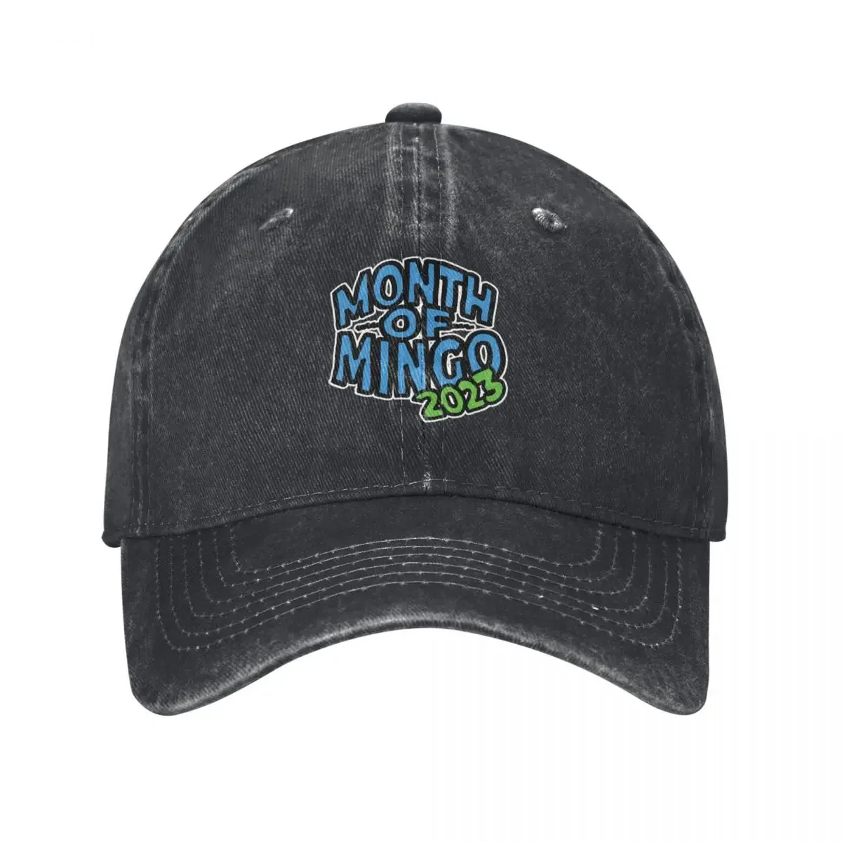 Month of Mingo 2023 Logo (w/ white outline) Baseball Cap beach hat Hat Luxury Brand Men Golf Wear Women's