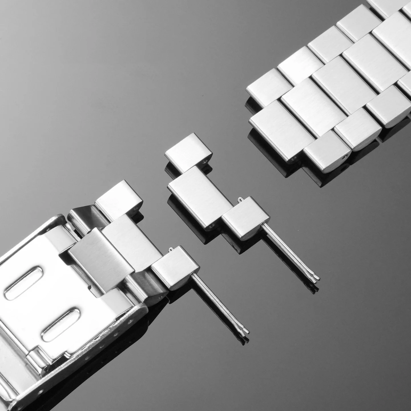 Pulseira de aço inoxidável sólido para tag heuer f1 pulseira de relógio extremidade plana botão implantação fivela acessórios masculinos 20mm 22mm