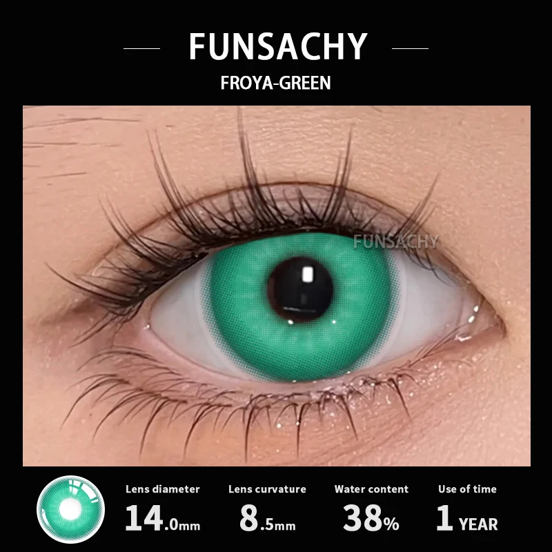 FUNSACHY Cosplay Zwart Wit Contactlenzen voor Ogen 1 Paar Gekleurde Anime Lens Oogmake-up Leerling Halloween Vrouwen mannen Accessoires