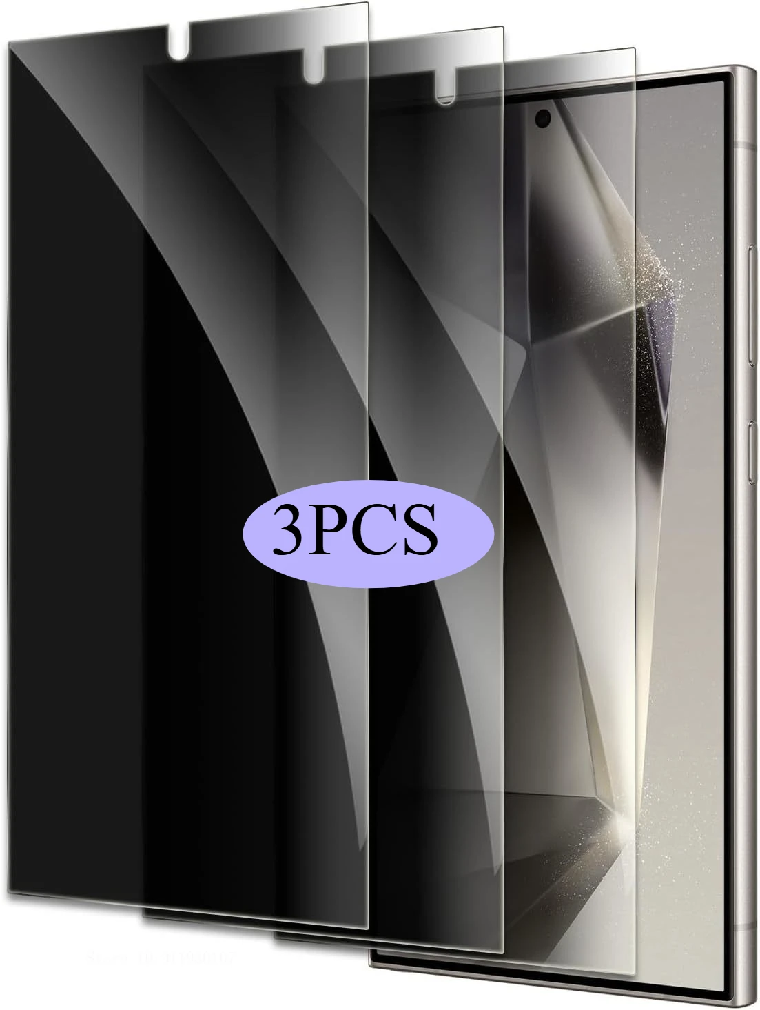 3PCS Anti Spy Tempered Glass For Samsung Galaxy S24 Ultra Privacy Screen Protector for Samsung Galaxy S24 Plus 9H Hardness Glass