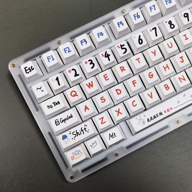 

Mengyuan hand-painted wind keycap cute original highly mechanical keyboard PBT material DIY customization