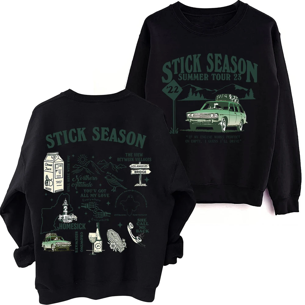 

Stick Season We'll All Be Here Forever Ka-Han Sweatshirts Hoodies Hoodie Hip Hop Streetwear Round Neck Sweatshirt Oversized