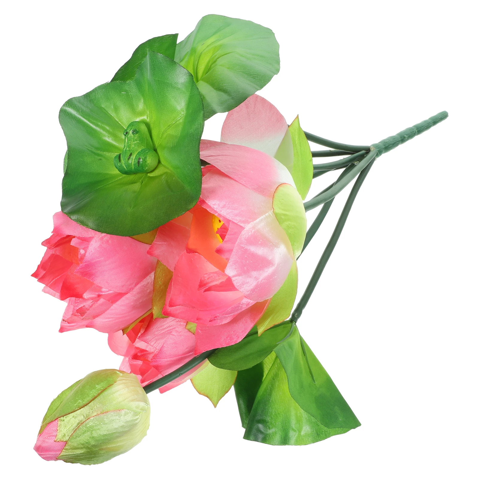 

Realistic Lotus Picks Pink Small Fake Flowers for Wedding Home Decor Artificial Vase Small Fake Flowers Arrangement