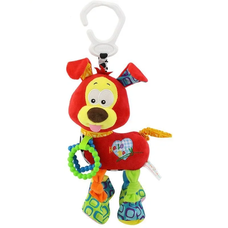 Sonajeros mordedor para bebé, juguetes de peluche suaves para recién nacido, juguetes colgantes para cuna de bebé, torno de coche, juguetes colgantes para bebé para cochecito