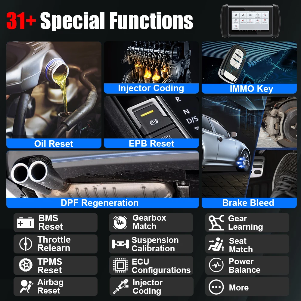 XTOOL IK618 Key Programming Tool With KC100 + EEPROM Adapter 30+ Reset All Key Lost OB2 Car Diagnostic Tool