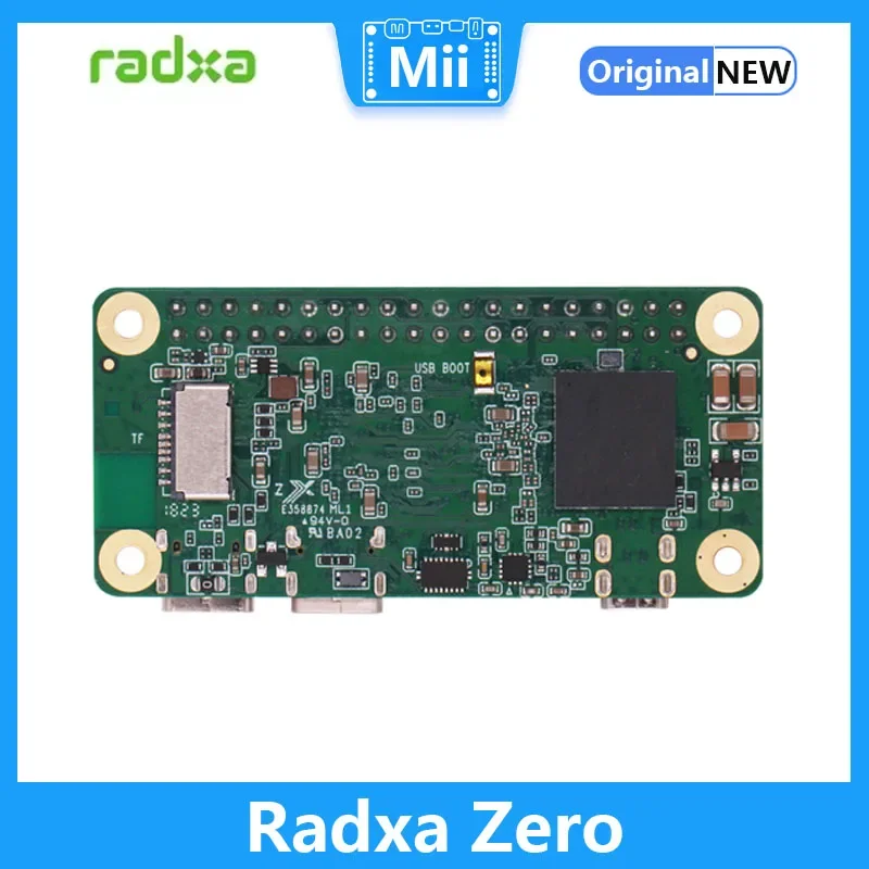 Четырехъядерная мини-плата разработки Radxa Zero с оперативной памятью 1G/2G/4G, мощная альтернатива для Raspberry Pi Zero W