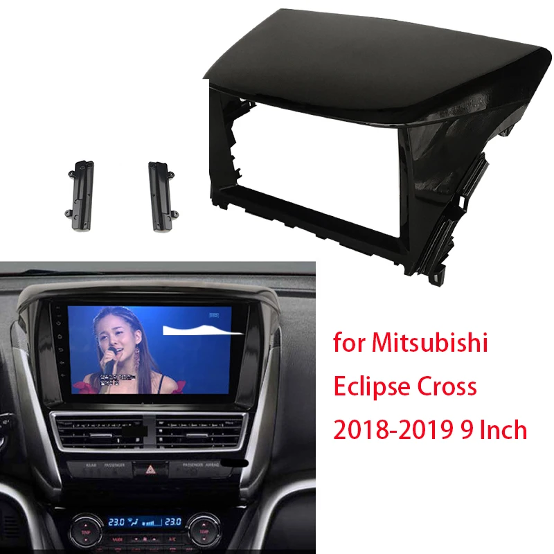 9 Inch Car Frame Fascia Adapter Canbus Box Decoder For Mitsubishi Eclipse 2018-2019 Android Radio Dash Fitting Panel Kit