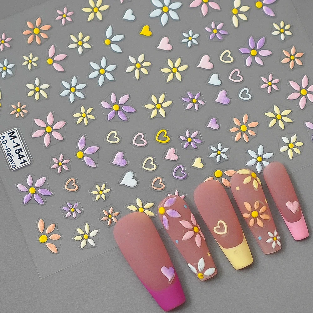 5D Nail Stickers Fl… - image