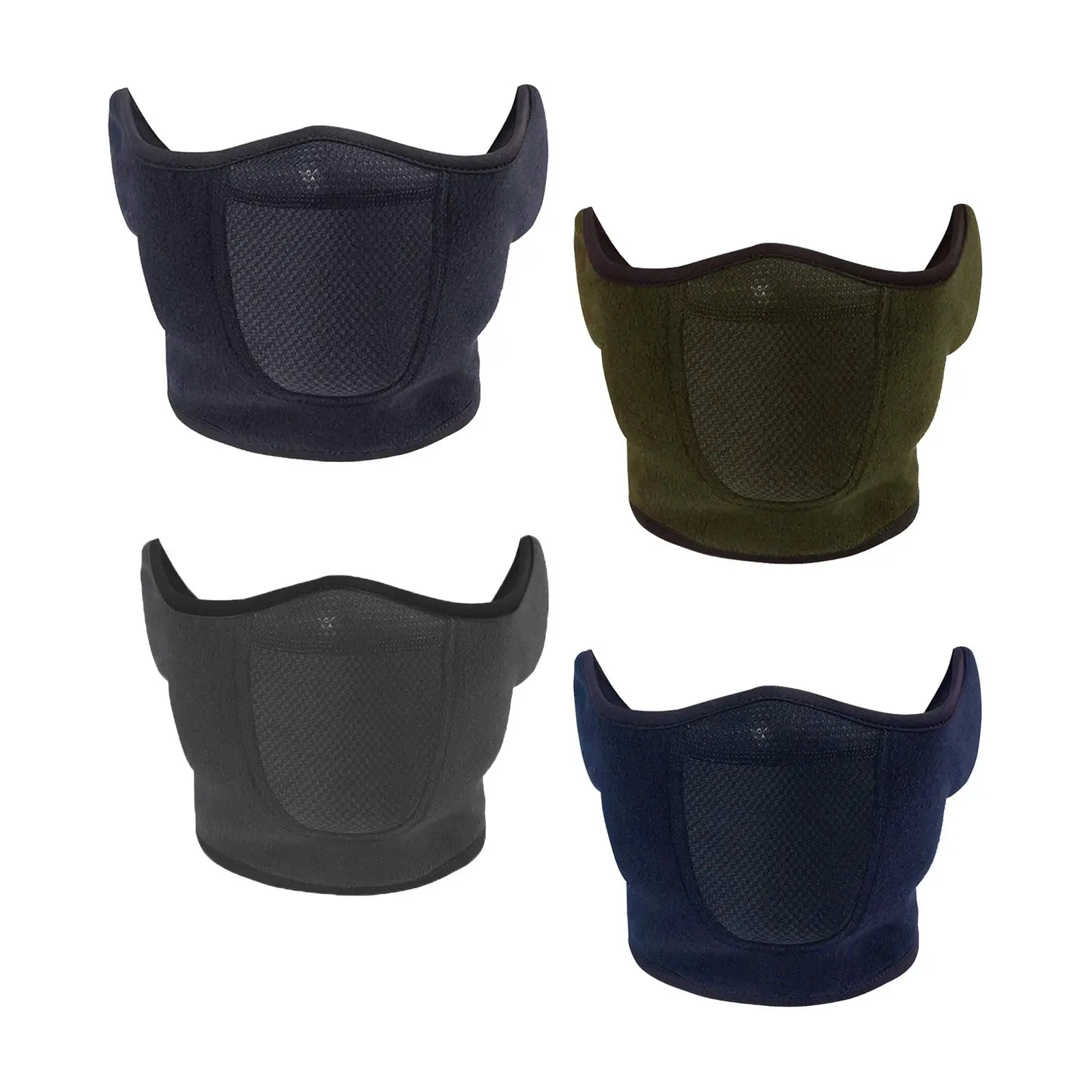 Windproof Half Face Mask Ear Warmer Ear Muff for Running Outdoor Activities