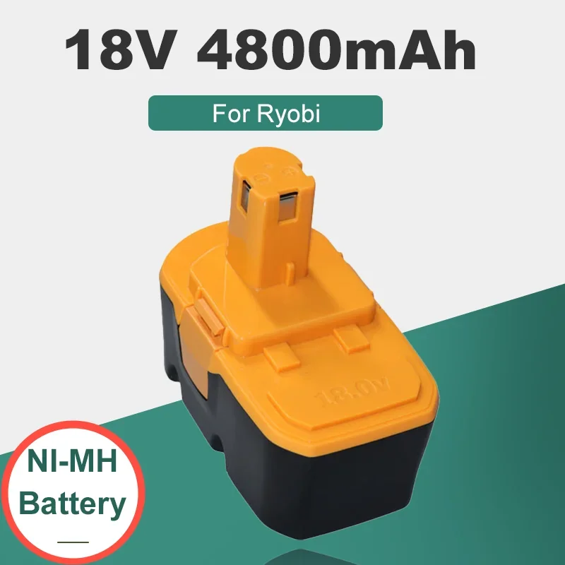 

4800/6800/9800/mAh 18V Replacement NI-MH Battery For Ryobi 18V P100 P101 ABP1801 ABP1803 BPP1820 Cordless Power Tools.