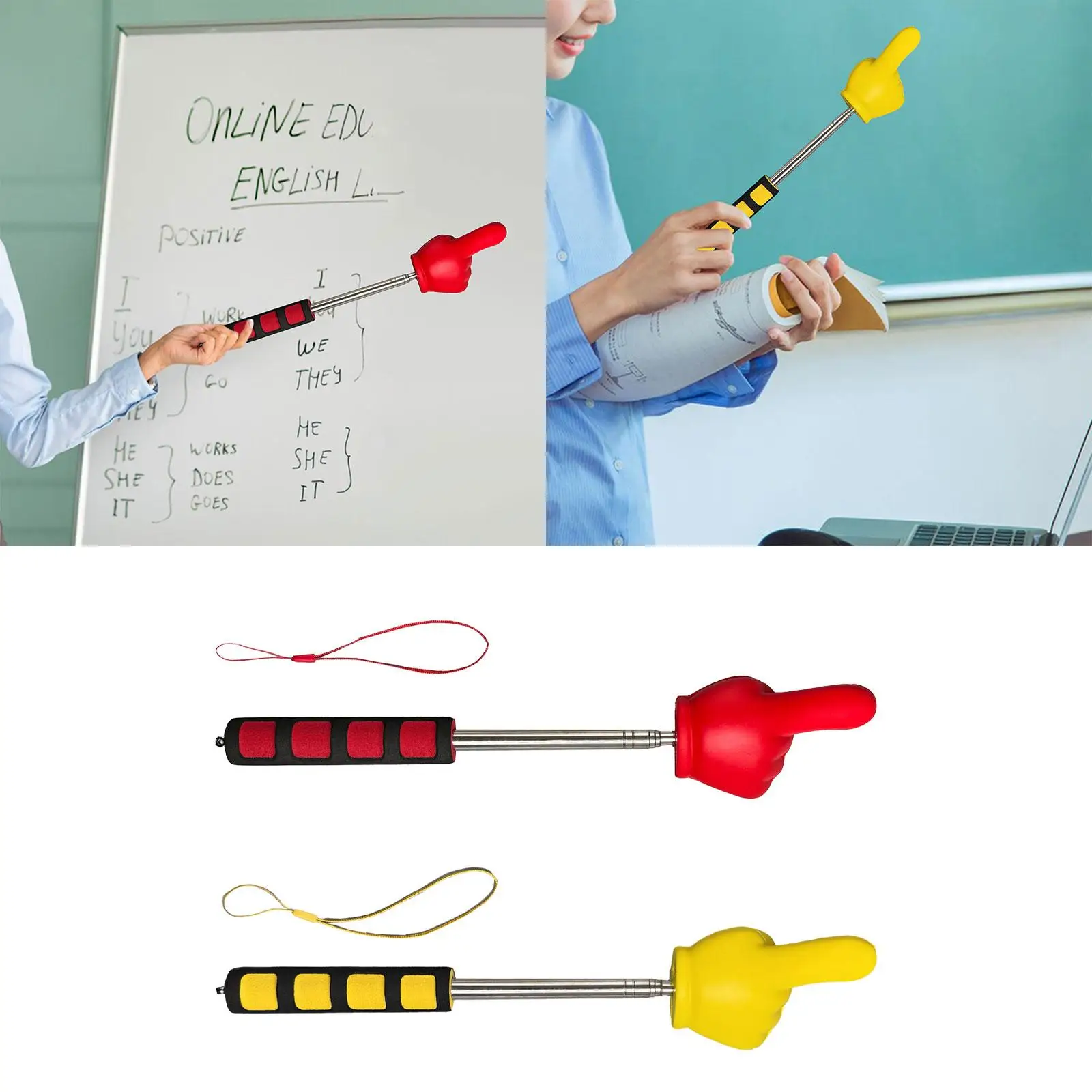 Imagem -03 - Ponteiro Telescópico para Professores Ponteiro Mini Ponteiro de Mão Apresentação Portátil para Professor Escritório