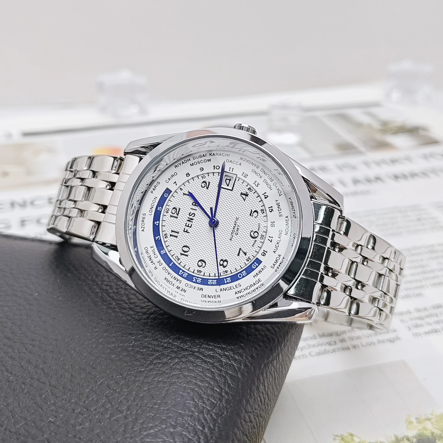 

New High-End Men's Watch, Fashionable Business Casual, Versatile and Stylish Men's Watch, Men's Quartz Wristwatch, European and American Style, Waterproof, Calendar, Stainless Steel Strap, Suitable for Various Occasions, Ideal for Gifting, Top Brand Watch