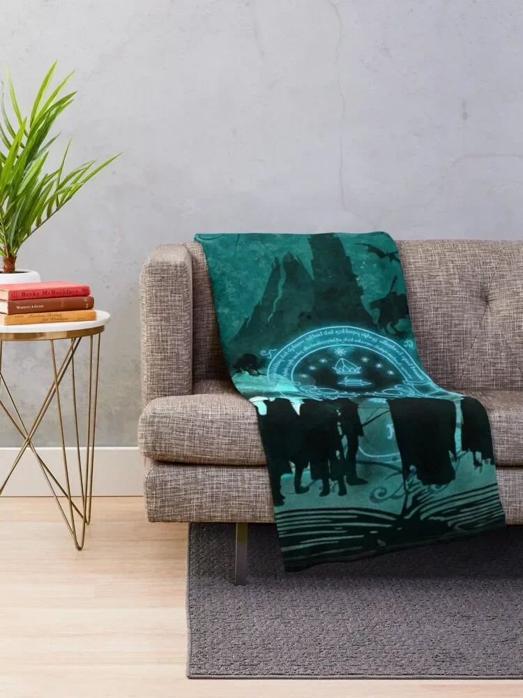 The Fellowship of the Ring Throw Blanket Decorative Throw Sofas Blankets