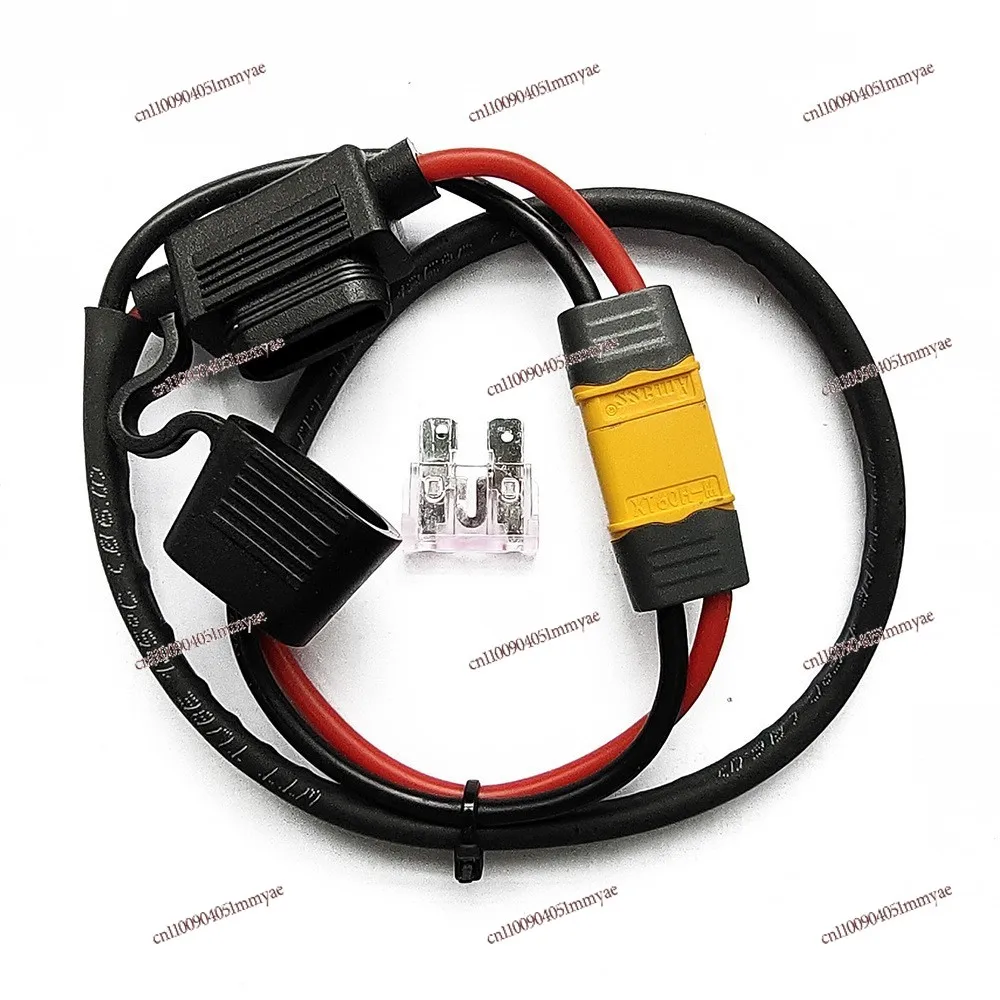 

Electric Bicycle Lithium Battery Controller Fuse Silicone Power Cord 14AWG High Temperature Resistant Male and Female