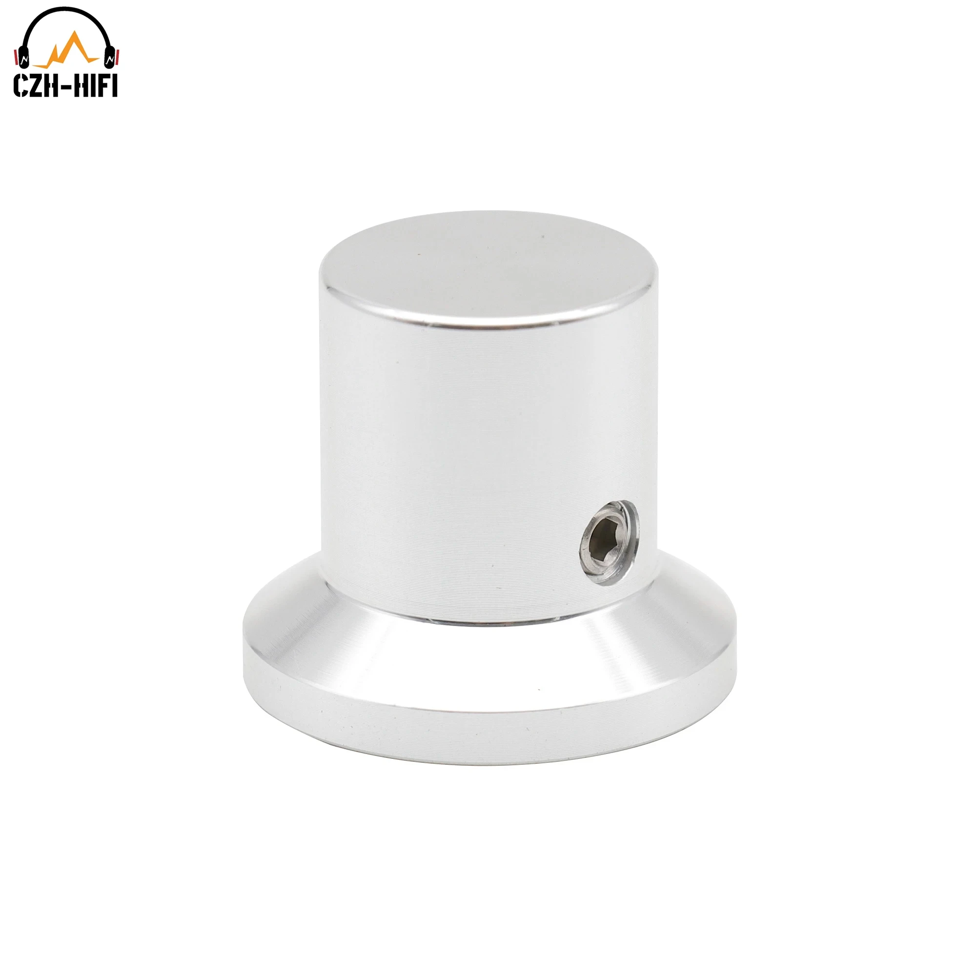 1pc 25mm Solide Aluminium Lautstärkeregler Knopf Kappe Hut Zeiger Potentiometer Verstärker DAC Plattenspieler 6mm Welle loch Sound – Detail 5