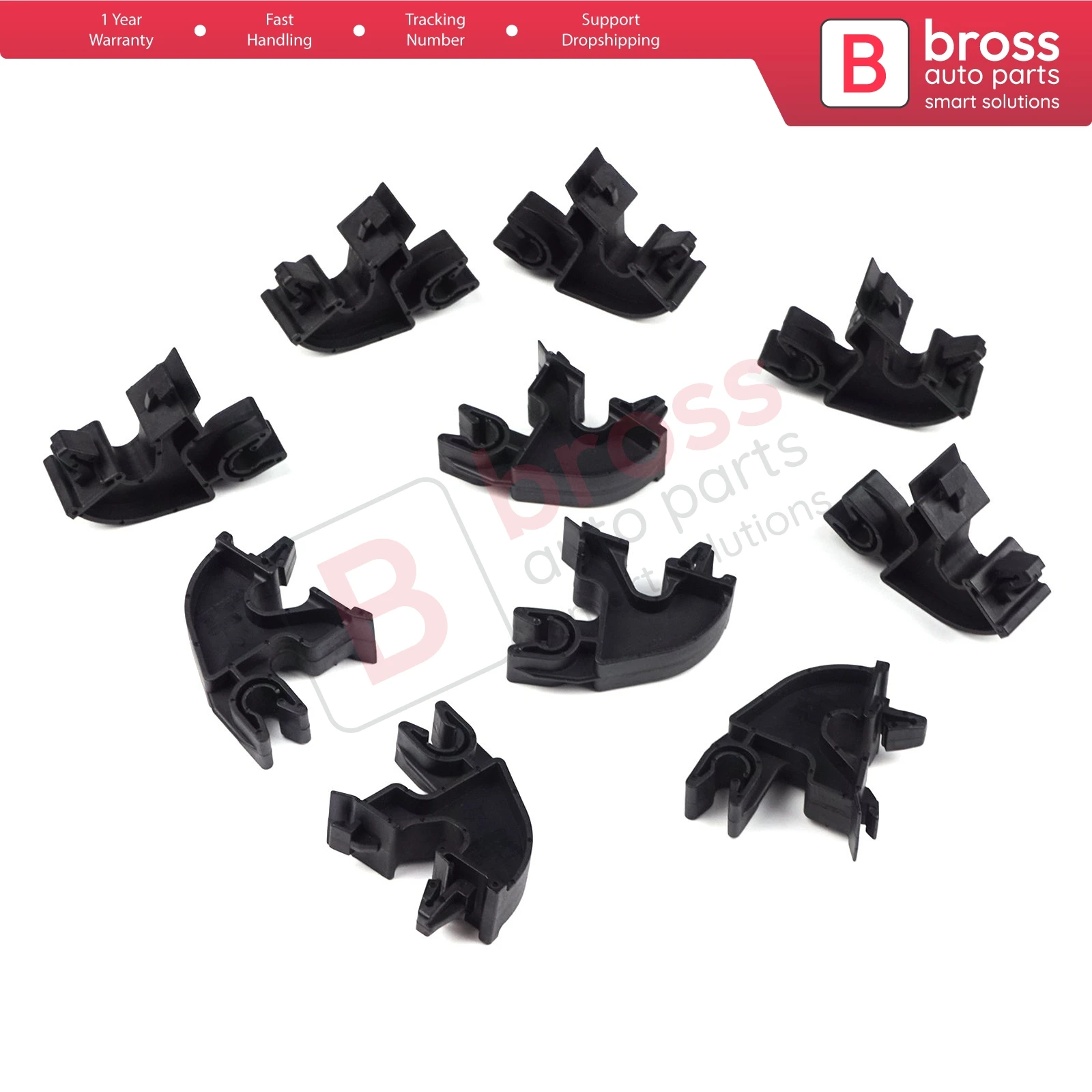 

BCF684 10 Pieces Bonnet Hood Support Bracket Clip for Vauxhall Opel GM: 09114314