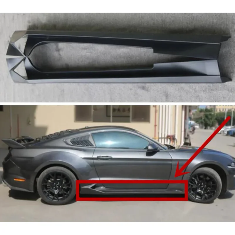 

Для FORD MUSTANG 2015-2022 PP праймер боковые панели удлинитель тела юбки комплект губ