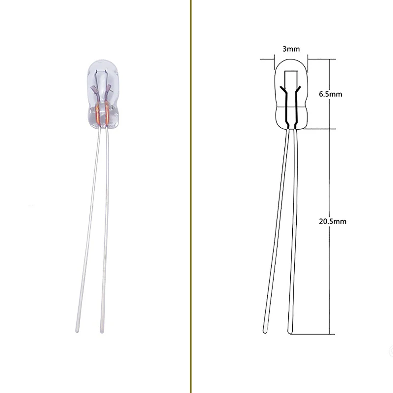 10 قطع من أضواء لوحة قيادة السيارة |   مصباح أداة السيارة T3 مصابيح إضاءة داش LED |   مصابيح ضوء السيارة LED 12 فولت