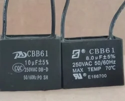 CBB61 250V 10UF 1PCS/LOT fan starting capacitor ceiling fan range hood Hood operation capacitance air blower CBB61-10UF-250V