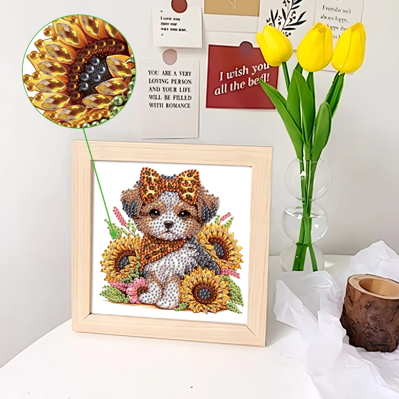 Puppy Special Shape Diamond Art Painting Kit for Adult Beginner,Crystal Diamond Special Shape Kit for Home Wall Decoration Gift view 4