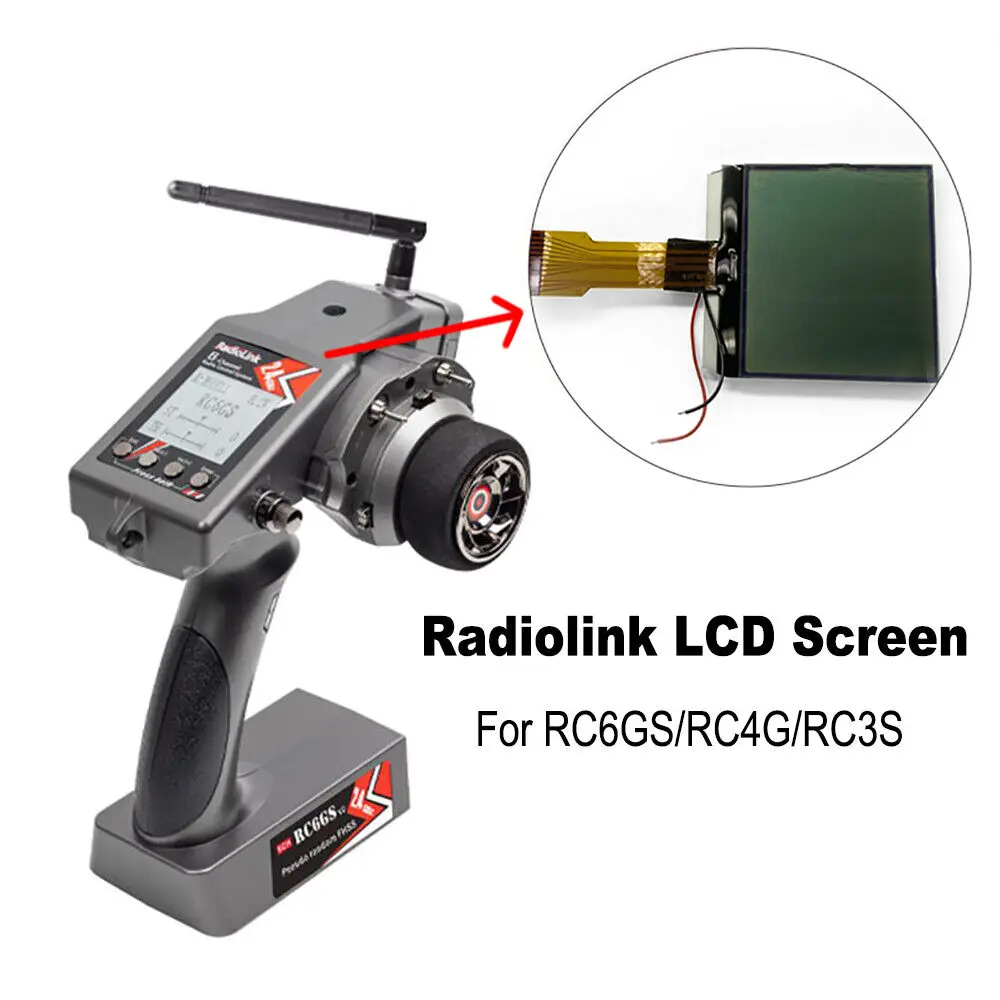 Radiolink LCD Display for RC4GS/RC6G/RC4GS V2/RC6GS V2/RC4G RC Car Controller Transmitter Screen Replacement