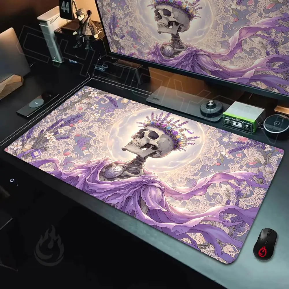 Mysterious Magic Skeleton Man Mouse Pad Large Computer Office Game Table Mats Rubber Anti-slip XXL Mouse Mat HDP Long Desk Pads