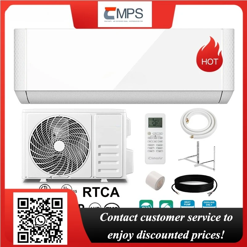 Aire Acondicionado Split Inverter Inteligente de Pared, R410a, 9000 BTU, 220v~50hz, para el Hogar, con Función de Frío y Calor