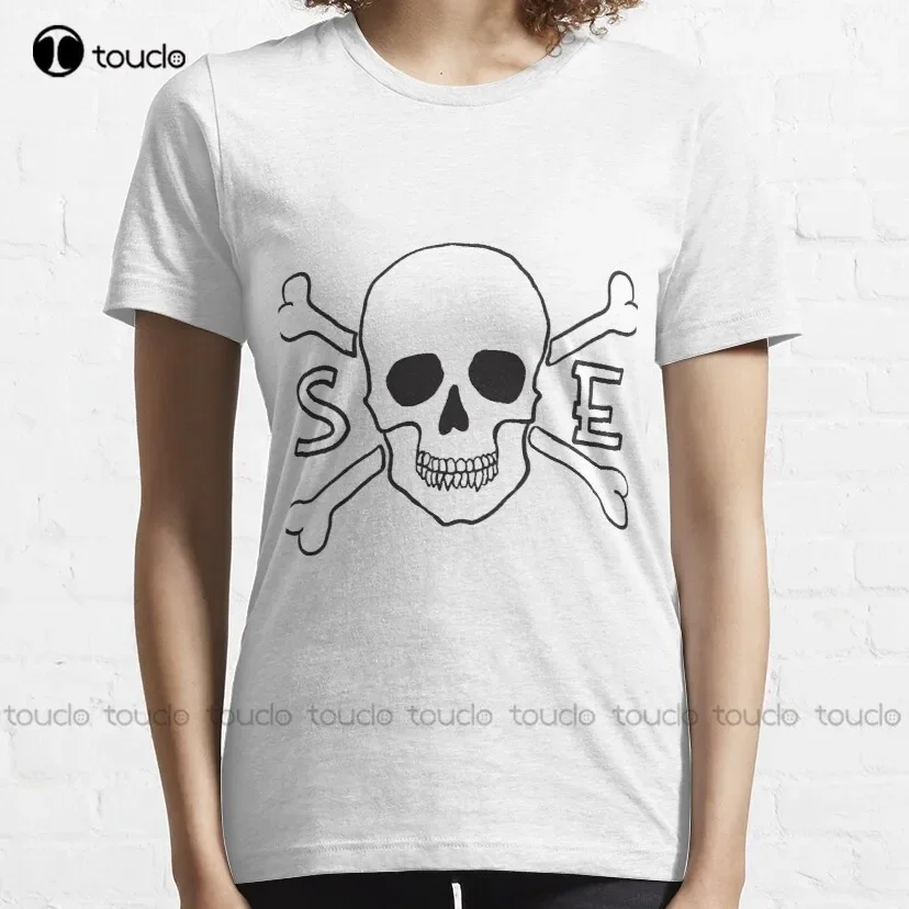 Straight Edge Sxe Skull And Crossbones White  Classic T-Shirt Mens Muscle Shirt Tee T Shirts Harajuku Streetwear New Popular