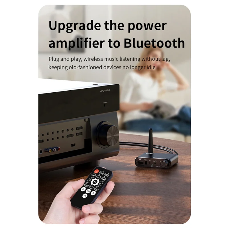 ABGI-DSP Аудиоприемник HIFI Стерео Музыкальный адаптер USB U-диск HIFI Стерео Музыка Беспроводной адаптер DSP Декодирование