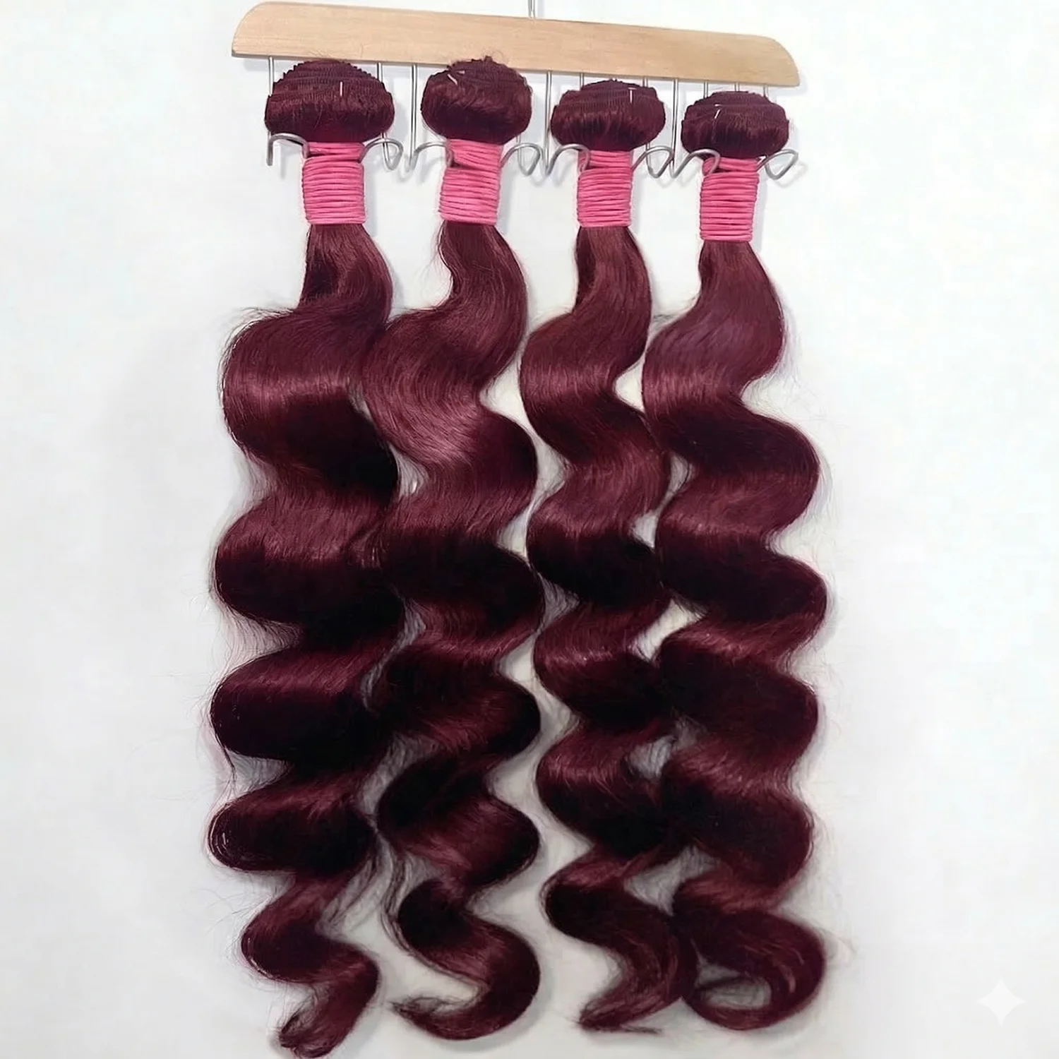 Ofertas de Pacotes de Cabelo Humano Ondulado Borgonha 99J Brasileiro 16A Não Processado 30 40 Polegadas Virgem Cru para Alongamento