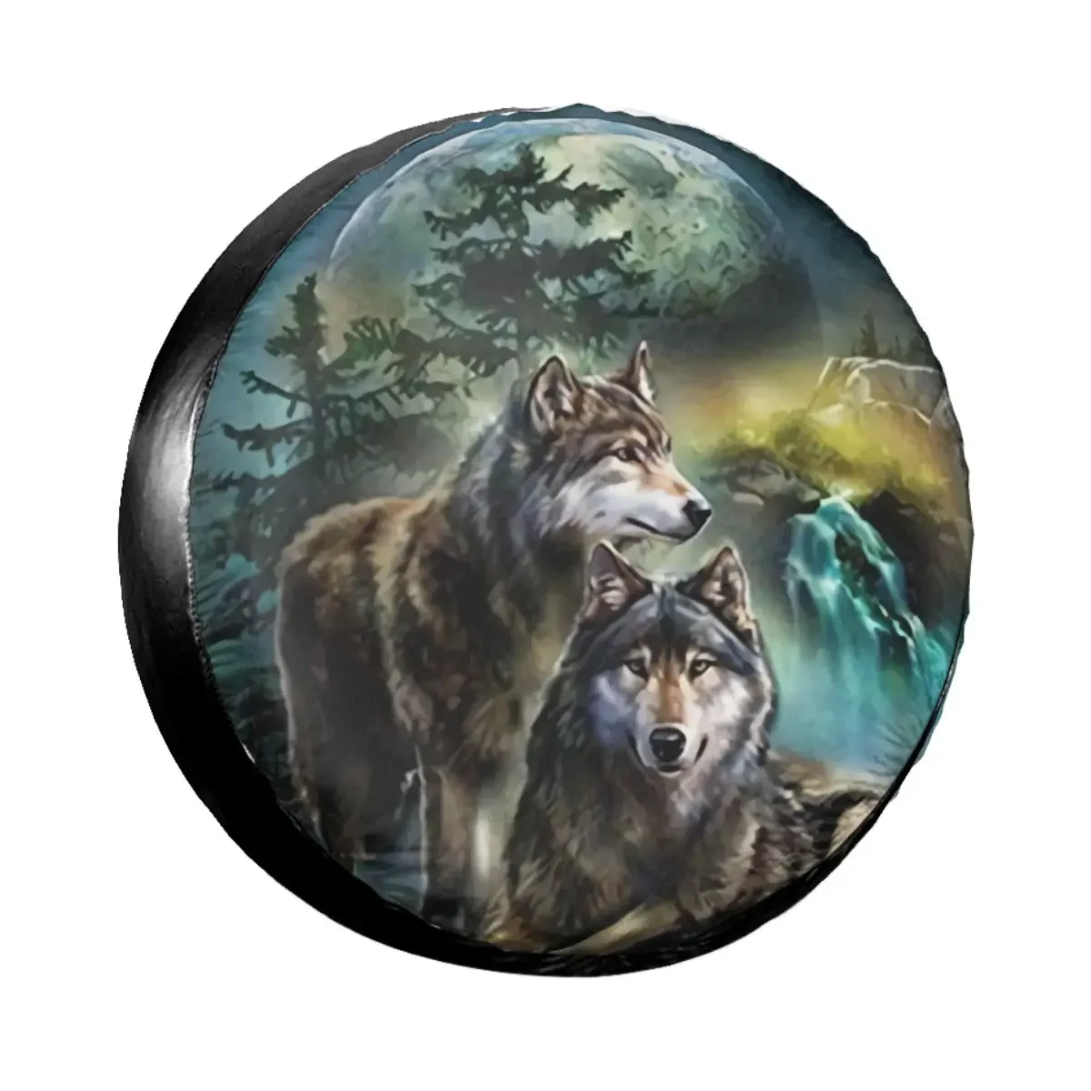 

Чехол для запасного колеса с 3D принтом «Волка», водонепроницаемый, пыленепроницаемый, УФ-защитный, солнцезащитный, чехол для колеса, подходит для джипа, прицепа 14 дюймов, 15 дюймов, 16 дюймов, 17 дюймов