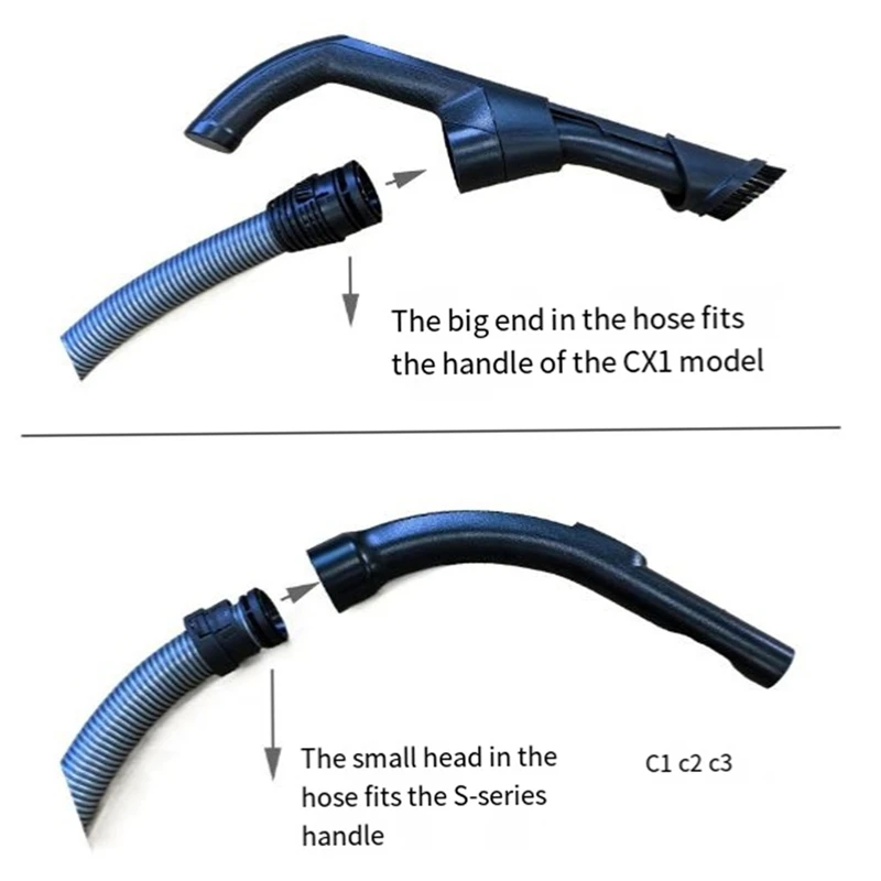 AC66 Совместимость с пылесосом Miele Miele CX1 Всасывающий шланг - Гибкая всасывающая трубка, часть 1,8 м