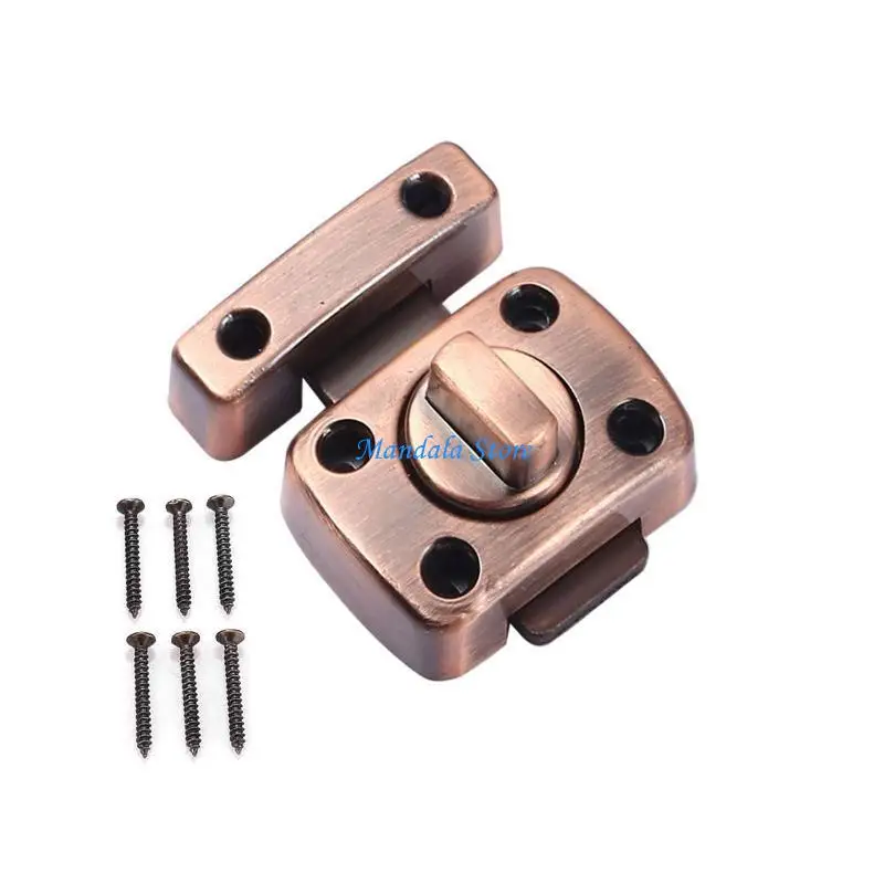 U2JC Zinc Alloy Cabinet Door Lock Drawer Latches Keyless Twist Lock Toilet Door for L