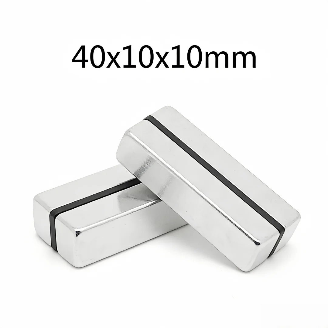 40x10x10mm Powerful Quadrate Magnet 40mmx10mmx10mm For Home Refrigerators, Offices Diy 40*10*10 Block Search Magnet