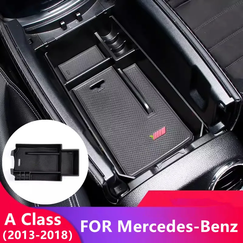 

Car Armrest Box Storage Box Organizer Storage Box Central Storage Box For Mercedes Benz A Class 2013-2018 Auto Accessories