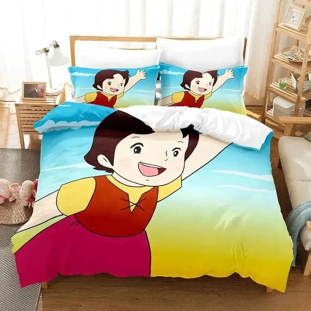 

Heidi The Girl From The Alps Bedding Set Single Twin Full Queen King Size Bed Set Adult Kid Bedroom Duvet cover Sets 3D Anime