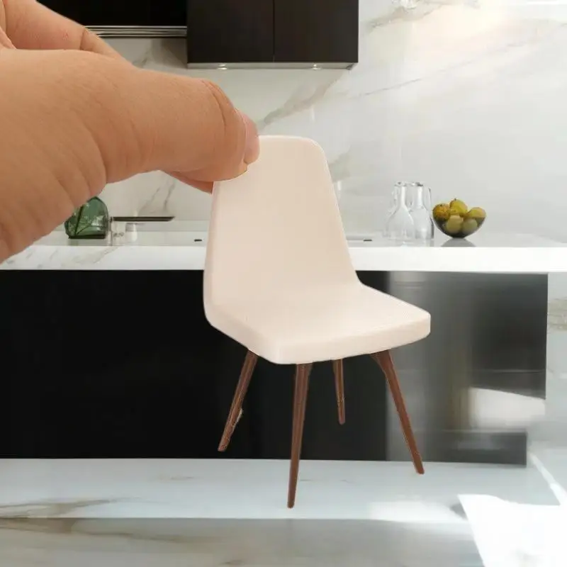 1/12 스케일 인형집 시뮬레이션 의자; 미니어처 인형집 장식 장난감; 마이크로 장면 구성 액세서리