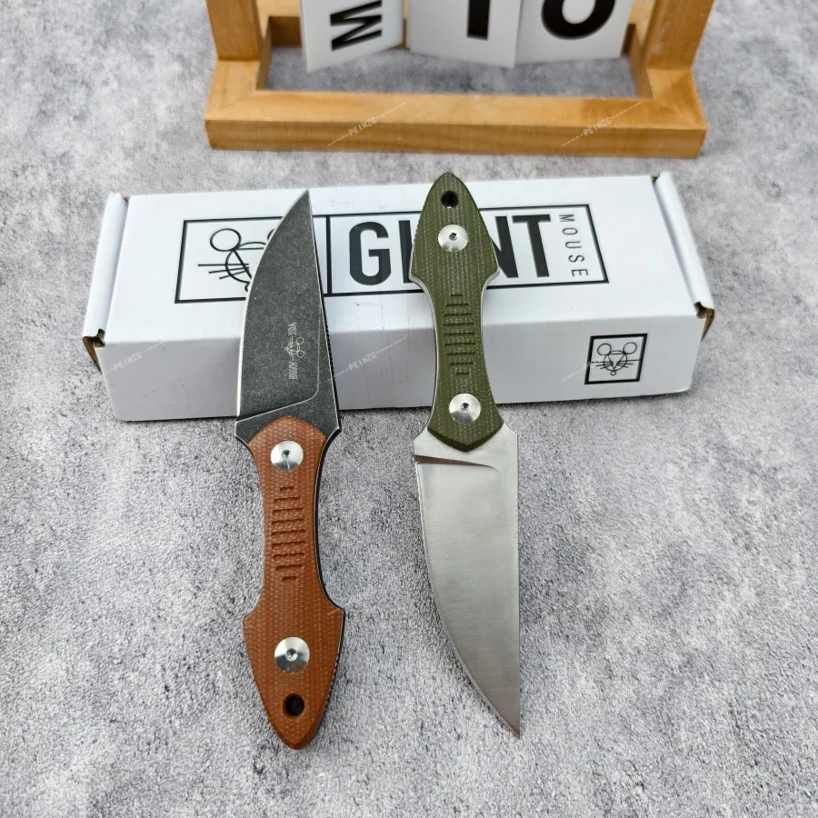 gmf3-小型ストレートナイフ-高硬度-d2-ブレード-g10-ハンドル-アウトドアキャンプやハイキングに最適-実用的なカッティングナイフ
