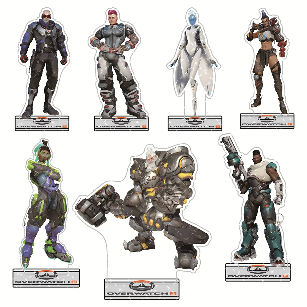 Overwatch 2 15cm Acrylic Stand Figures Genji, Hanzo, D.Va & More Popular Heroes Anime Collectible Merchandise Decoration Gift