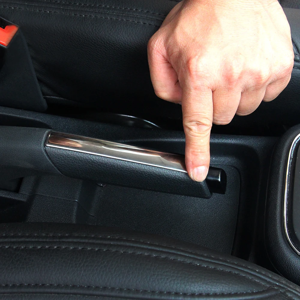 New Stainless steel modified decorative Hand brake cover trim sticker case for Volkswagen vw POLO 2011-2017,Car-styling
