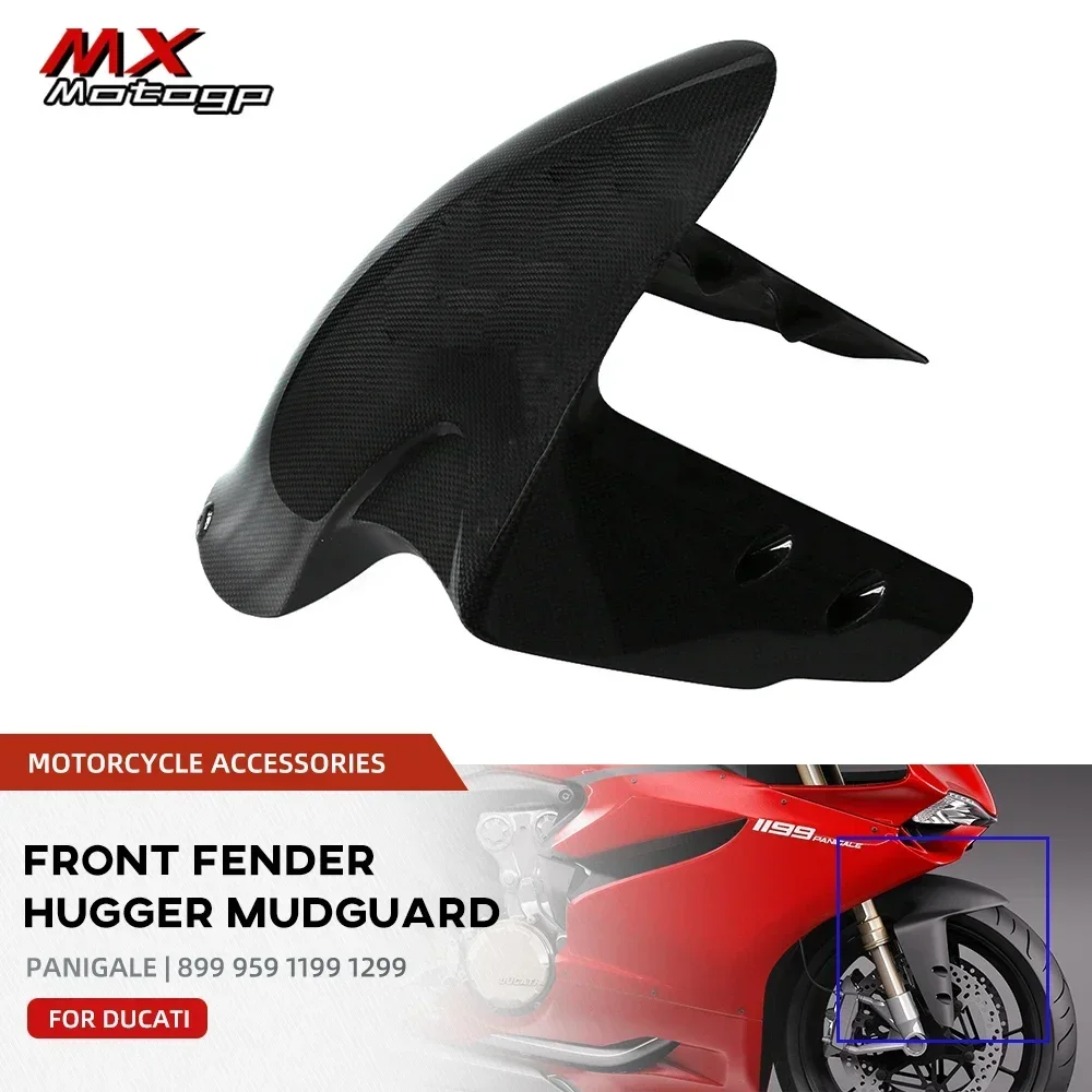 

Motorcycle Front Fender Hugger Mudguard For DUCATI Panigale 899 959 1199 1299 Carbon Fiber Accessories Mud Guard Fairing Kit