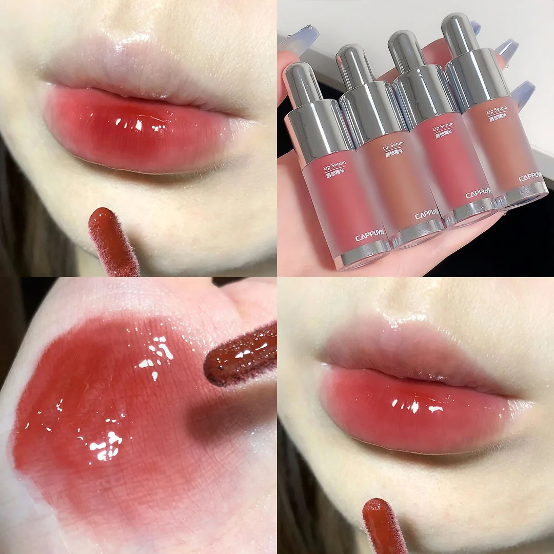 CAPPUVINI Lip Gloss Mirror Series High Shine Glossy Lip Tint Long-Lasting Liquid Lipstick Kawaii Bottle Lip Make Up