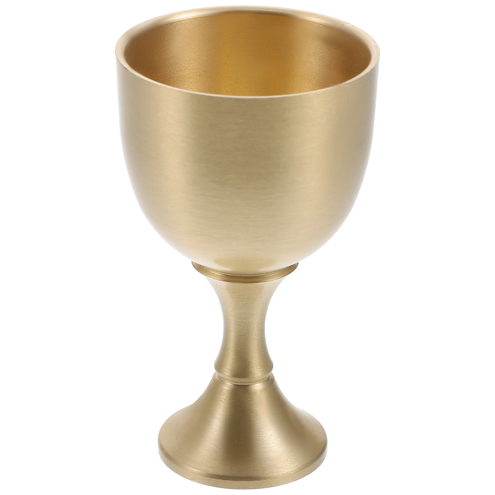 

Brass Goblet Simple High-End Sturdy Worship Wine Cup Religious Tool Auspicious Liquor Cup Home Kitchenware