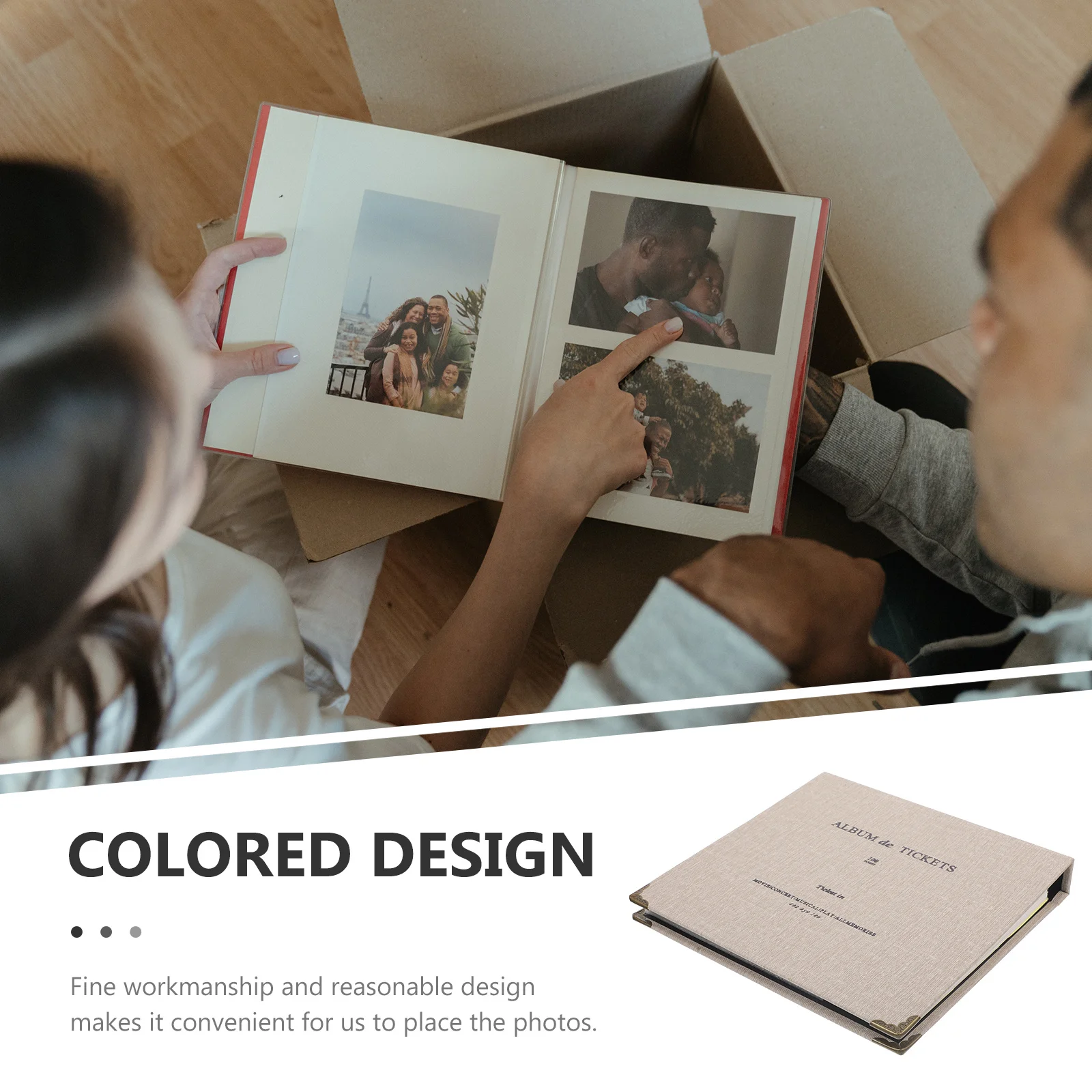 

1pc Ticket Collection Book Premium Receipt Organizer For Photo Movie Ticket Storage Durable Bill Holder Notebook Coffee