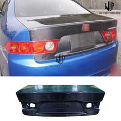 High Quality Carbon Fiber FRP Rear Trunk Hood Cover Trim For Honda Accord CL7 2003-2008