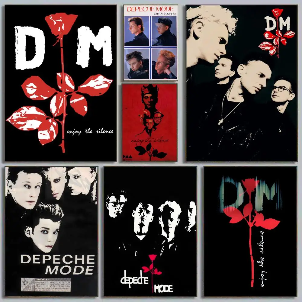 

D-Depeche Mode Poster HD Art Sticky Wall Waterproof Home Living Room Bedroom Bar Aesthetic Decoration