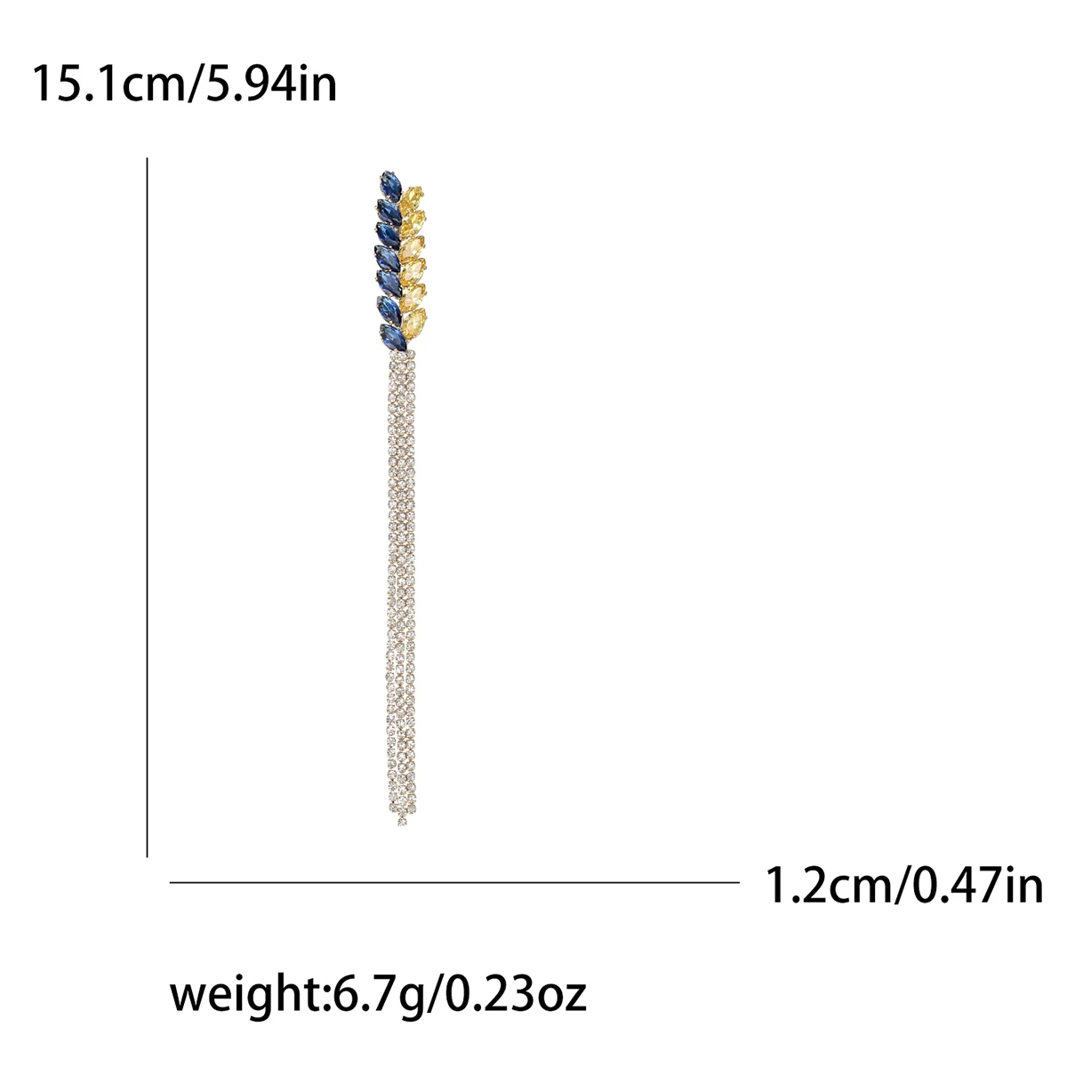 Rhinestone Wheat Ear Brooches for Women Unisex Tassel Wheat Plant Pins Banquet Party Backpack Gifts Jewelry Accessories image 3