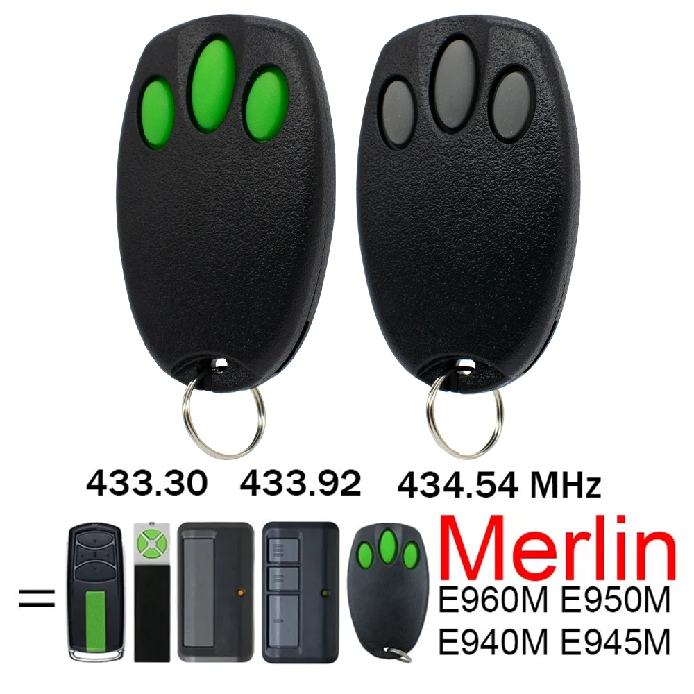 SMG Remote Control Compatible with MERLIN+ 2.0  E940M E945M E950M ST50EVOB ST50EVO MT100EVO MT60EVO Garage Door Opener 433.92MHz