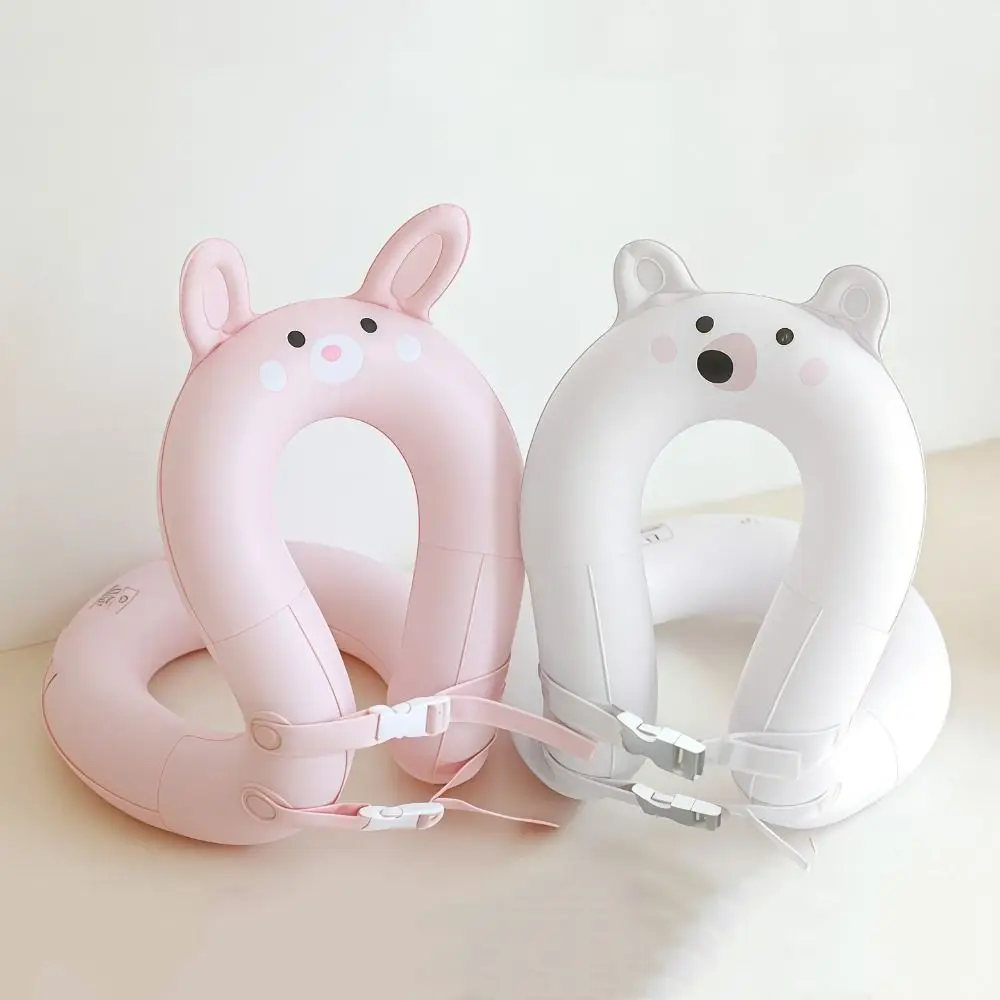 Safety Buckle Inflatable Swimming Vest Buoyancy Armbands PVC Material Children's Swimming Float Adjustable Cute