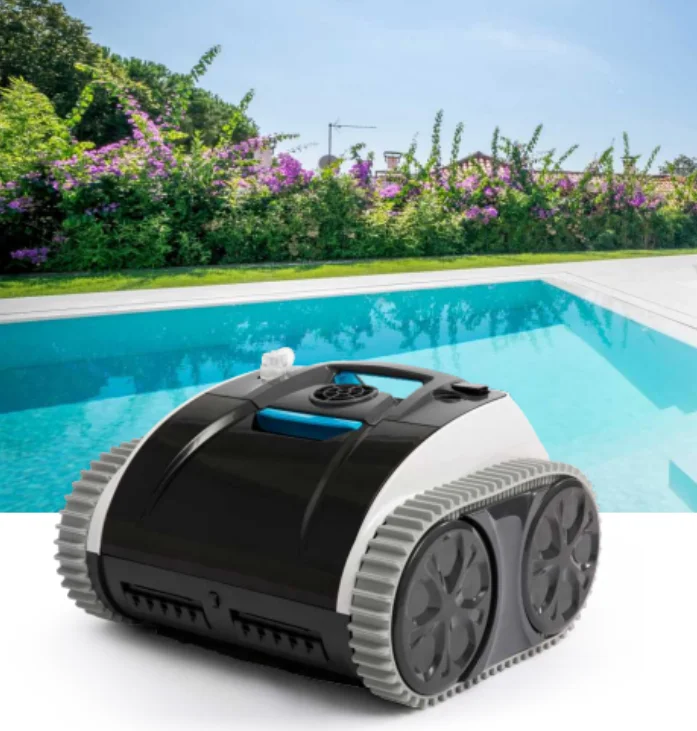 منظف حمام السباحة اللاسلكي عالي الكفاءة، مكنسة كهربائية أوتوماتيكية بالكامل لتسلق الجدار وحمام السباحة، منظف شفط روبوت مباشر من المصنع